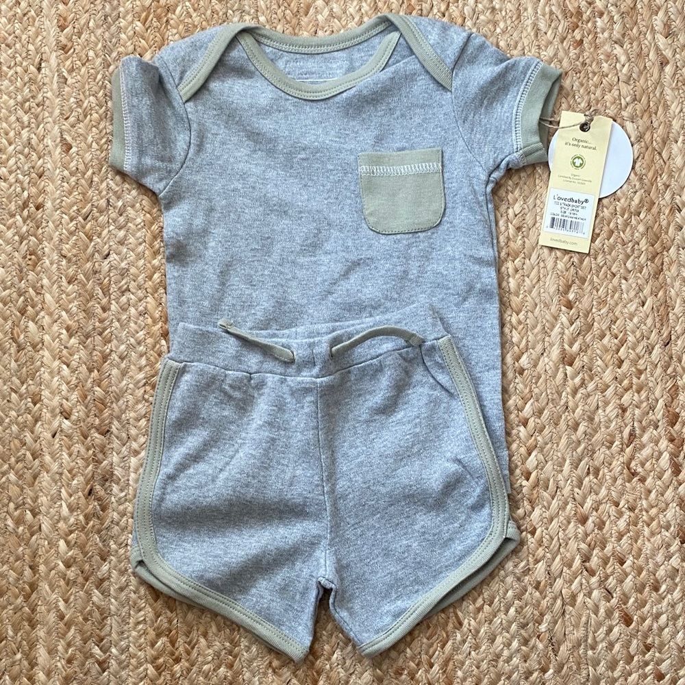 NWT l’ovedbaby organic cotton outfit